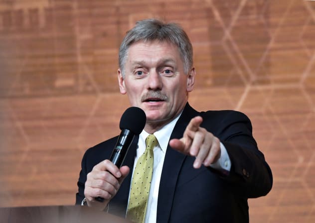 Kremlin spokesman Dmitry Peskov speaks during the annual end-of-year news conference of Russian President Vladimir Putin in Moscow, Russia December 19, 2019. Picture taken December 19, 2019