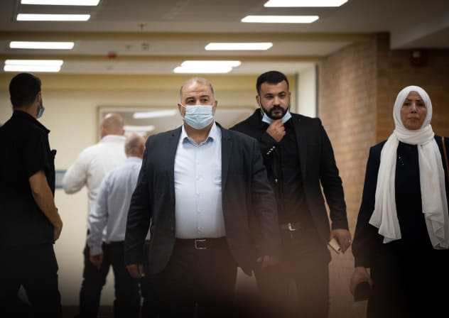 Mansour Abbas, head of the Ra'am party, seen at the Knesset, the Israeli parliament in Jerusalem, on April 26, 2021. 