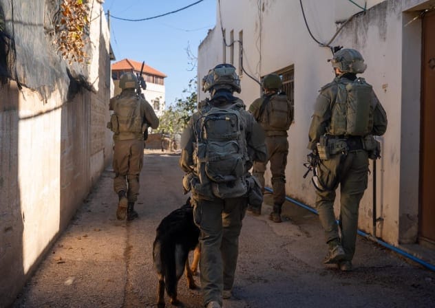 IDF troops in northern West Bank operation.