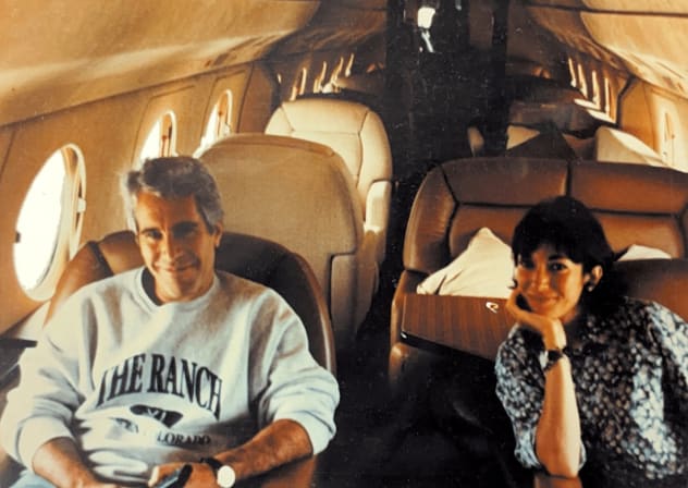Ghislaine Maxwell and Jeffrey Epstein are seen in this image released by the Justice Department in Washington on December 19, 2025 as part of a new trove of documents from its investigations into the late financier and convicted sex offender Jeffrey Epstein.