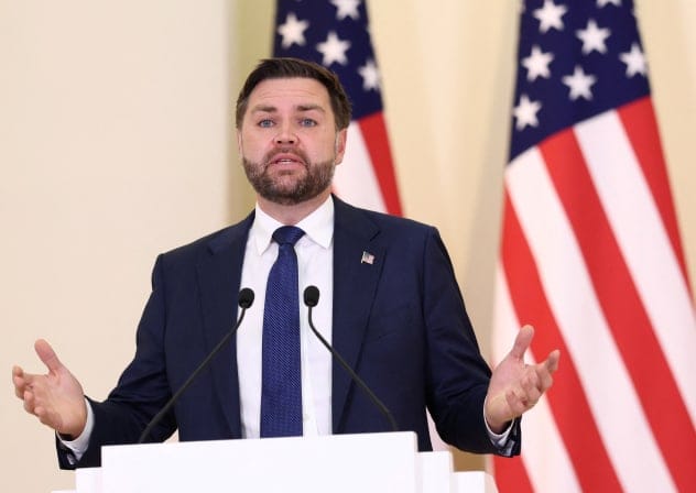 US Vice President JD Vance holds a joint press conference with Armenia's Prime Minister Nikol Pashinyan (not pictured), in Yerevan, Armenia, February 9, 2026. 