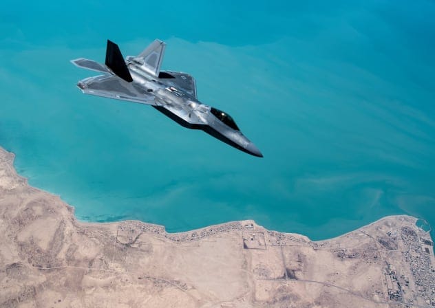 An F-22 Raptor 