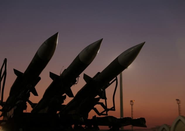 ILLUSTRATIVE: Iranian missiles are displayed at the Islamic Revolutionary Guard Corps(IRGC) Aerospace Force Museum in Tehran, Iran, November 12, 2025.