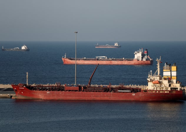 Luojiashan tanker sits anchored in Muscat, as Iran vows to close the Strait of Hormuz, amid the US-Israeli conflict with Iran, in Muscat, Oman, March 7, 2026.