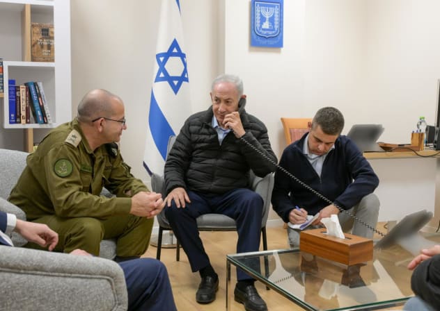 Prime Minister Benjamin Netanyahu and incoming Mossad chief Roman Gofman ordering the strikes on Iranian officials, March 16, 2026.