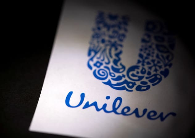 Unilever logo is displayed in this illustration created on January 17, 2022.