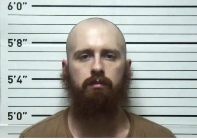 Mug shot of Tennessee resident and white supremacist Regan Darby Prater.