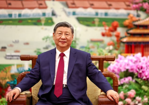 Chinese President Xi Jinping attends a tea ceremony with Russian President Vladimir Putin following their meeting at the Great Hall of the People in Beijing, China May 20, 2026.