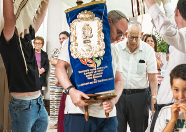 The sefer torah.
