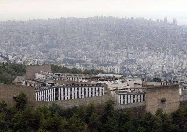  A picture shows a general view of Rumieh A picture shows a general view of Rumieh prison, northeast of Beirut, on August 18, 2009. 
