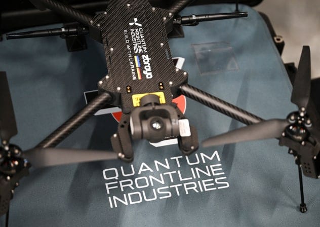 A drone at a Quantum Systems facility in Germany, August 25, 2026.