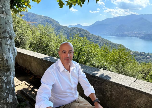 Lake Como, located in Italy's "Golden Triangle" where the three main towns of Varenna, Bellagio, and Menaggio meet the inverted Y-shaped expansion of the lake.