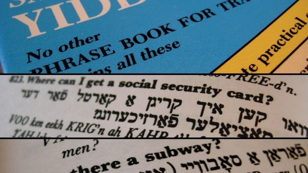 A copy of Say It In Yiddish.