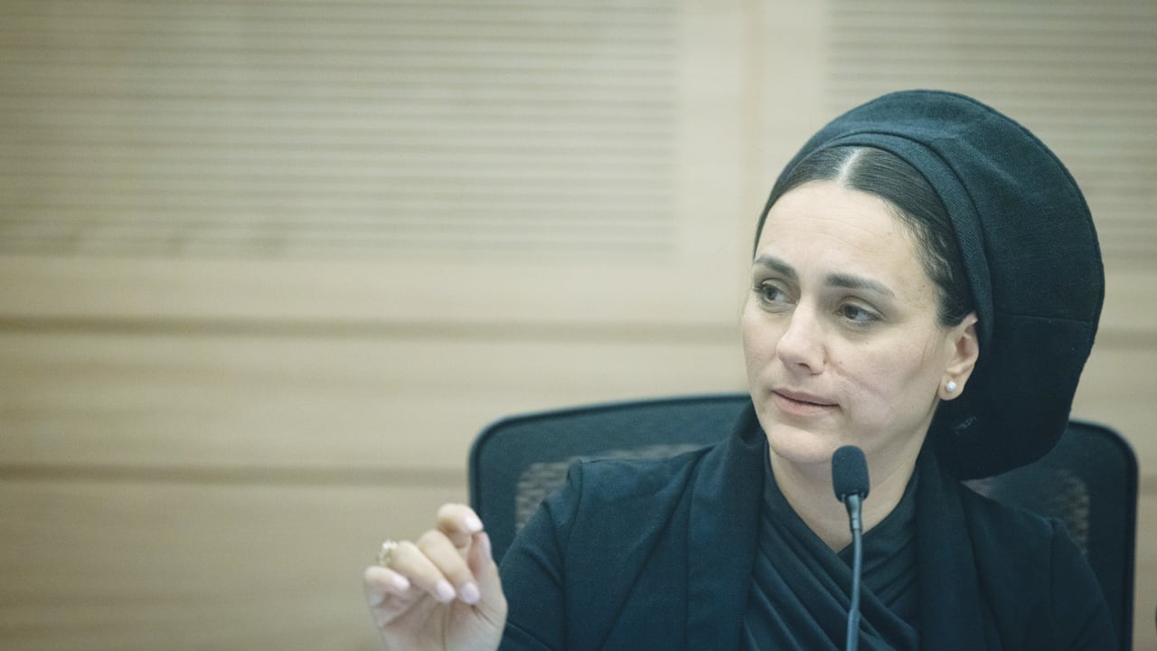  MK LIMOR SON HAR-MELECH attends a meeting of the Knesset Foreign Affairs and Defense Committee, earlier this year. She has presented a bill which seeks to expand and legitimize gender segregation in Israel’s institutions of higher education, beyond what the High Court has permitted.