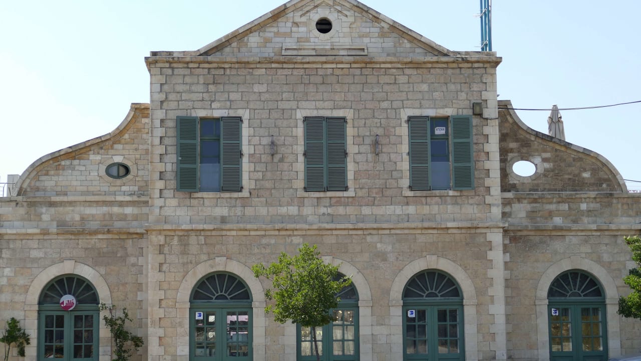  First Station view. Known as the Jerusalem–Khan railway station when in operation, it was used between 1892 and 1998, before the Malha station became Jerusalem’s primary rail terminus.