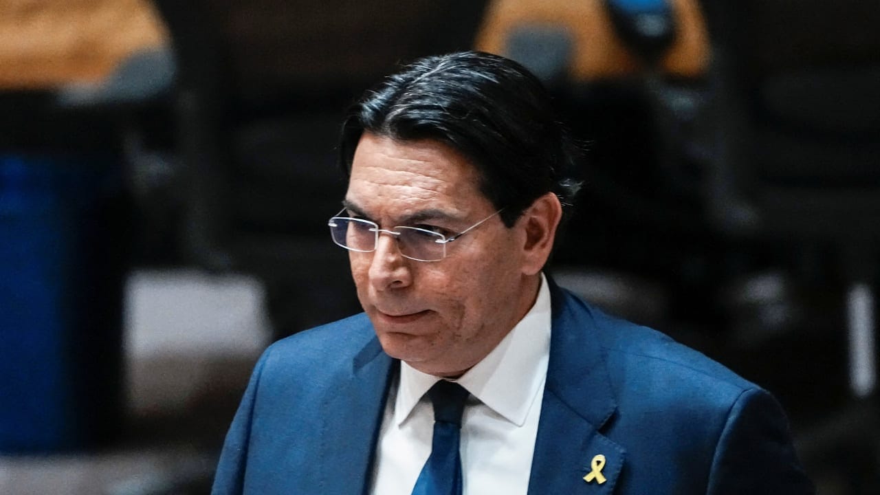 Israel's Ambassador to the United Nations Danny Danon attends a meeting of the United Nations Security Council to consider a US proposal for a UN mandate to establish an international stabilization force in Gaza, at UN headquarters in New York City, US, November 17, 2025.