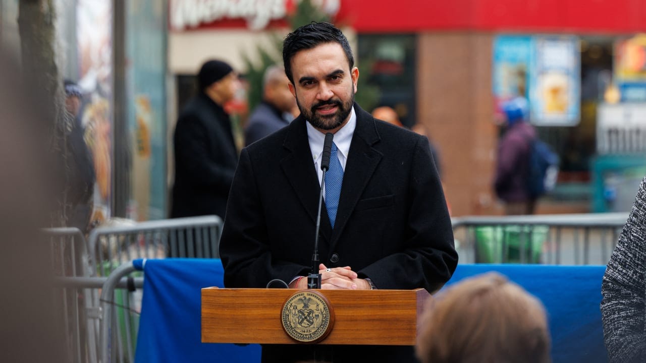 Mayor Zohran Mamdani announces the appointment of Christine Clarke as chair and commissioner for the New York City Commission on Human Rights at Diversity Plaza in Jackson Heights, Queens in New York City, New York