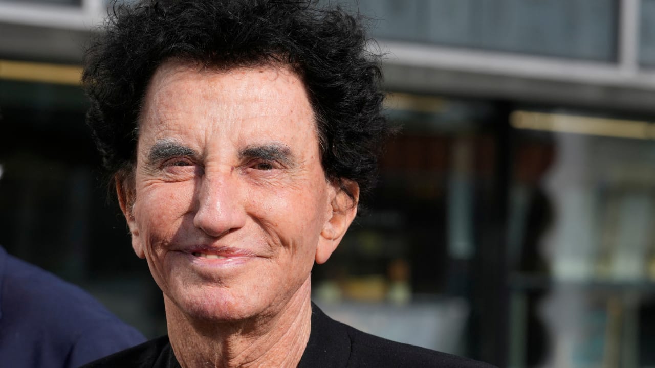 IMA president Jack Lang poses before visiting the exhibition “Treasures rescued from Gaza” , at the Arab World Institute (IMA) in Paris, France April 14, 2025. 