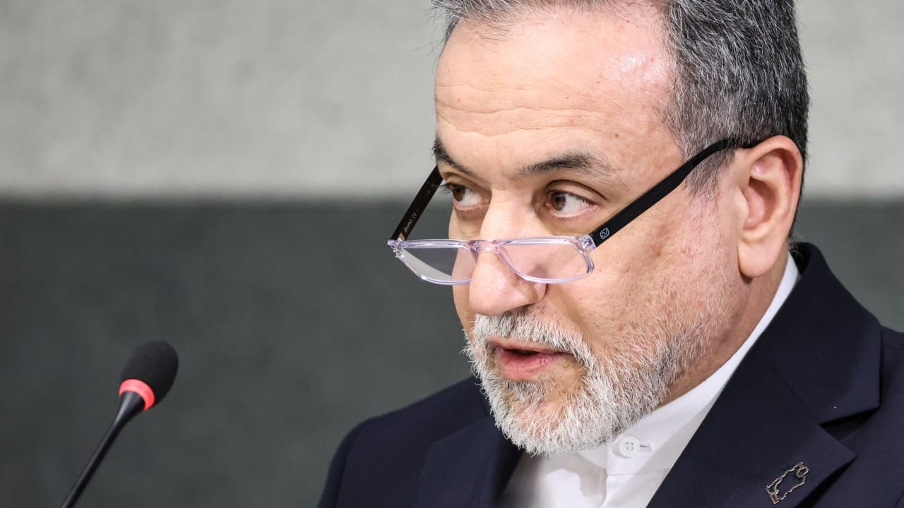 Iran's Foreign Minister Abbas Araghchi addresses a special session of the Conference on Disarmament at the United Nations, aside of US-Iran talks in Geneva, Switzerland, February 17, 2026
