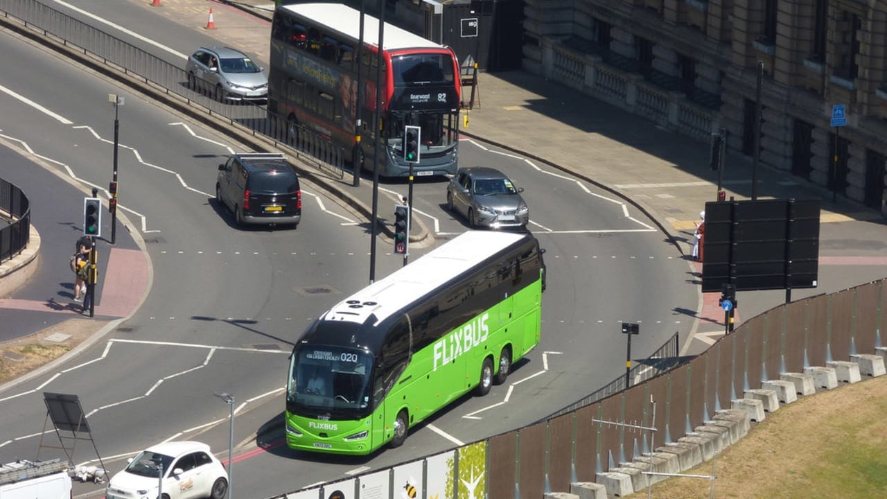 A bus. Illustration. 