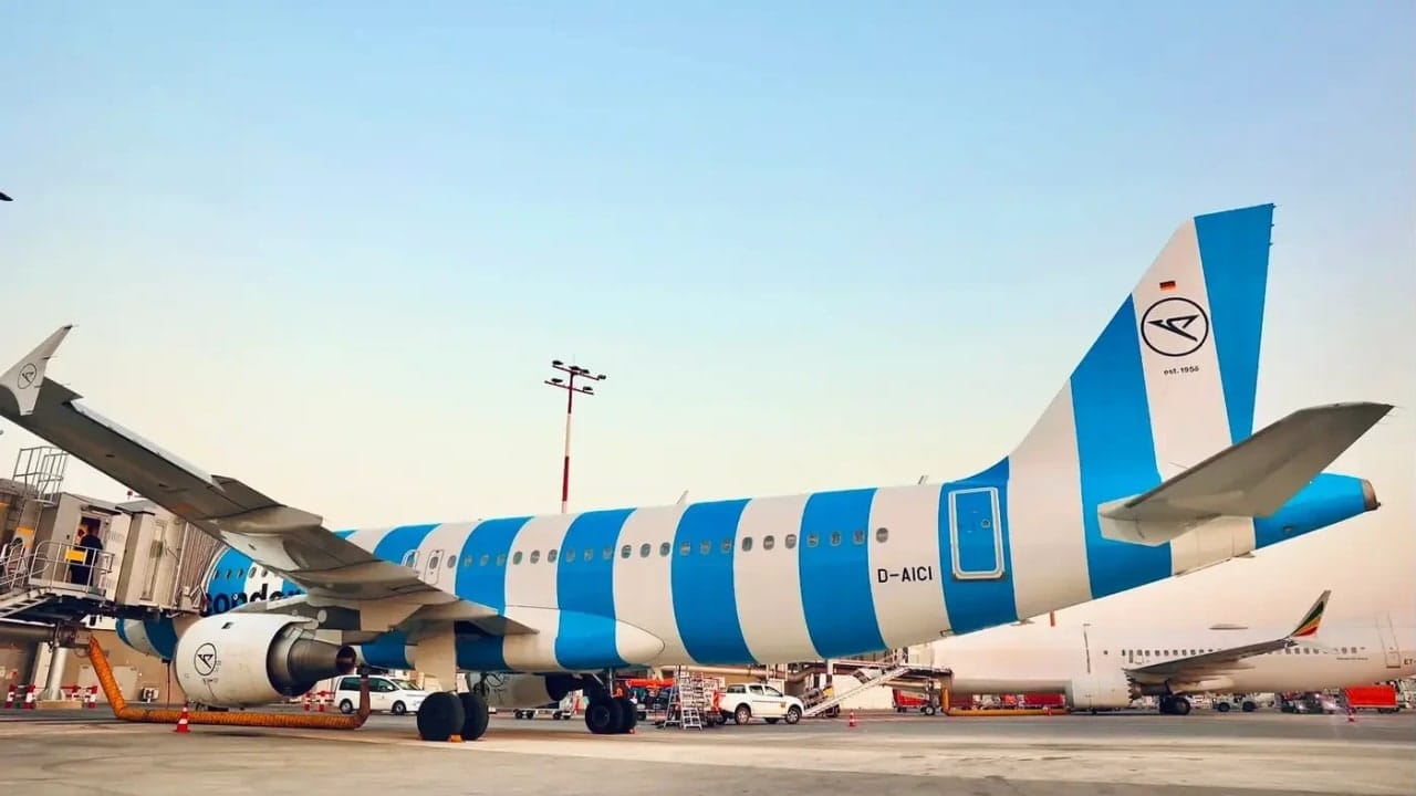 Willkommen! A Condor aircraft at Ben Gurion Airport, August 1, 2026