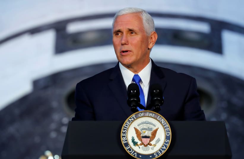 United States Vice President Mike Pence (photo credit: JONATHAN ERNST / REUTERS)