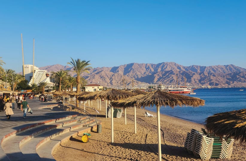 THE BEACH in Eilat (photo credit: Yehuda Ben Itach/Flash90)