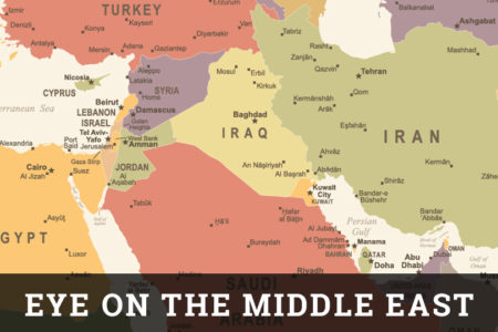 Map of the Middle East.