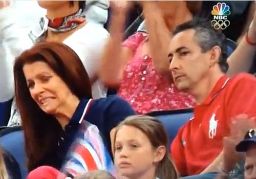Video of Jewish Gymnast’s Parents’ Anxiety Goes Viral Aly Raisman's parents reeling over their girl's performance.