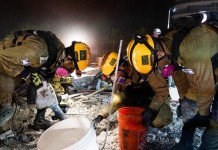 US Rescue Forces Working with Israelis at Surfside, Florida Disaster Site Visit Israel
