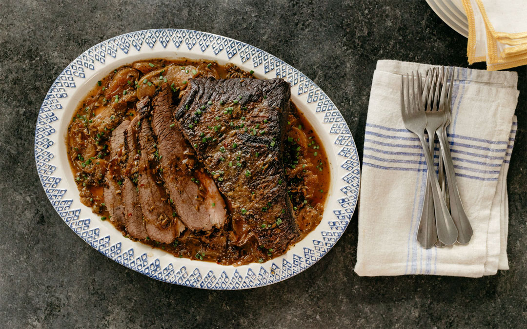 Molly Yeh’s Apple Cider Brisket (Photo: Food Network)