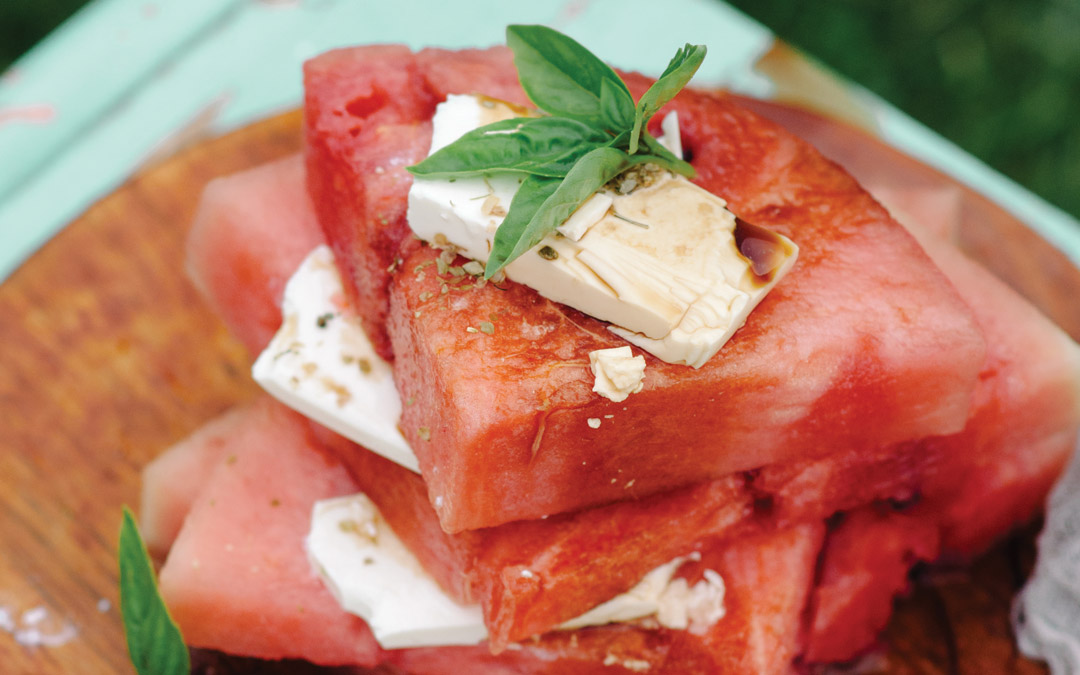 Watermelon Feta Tower