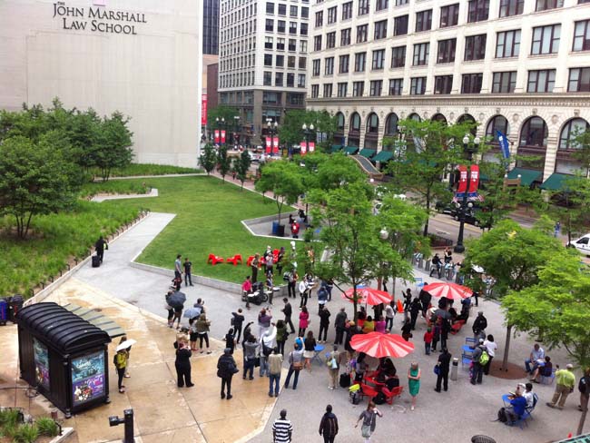 Pritzker Park Activation in the Chicago Loop