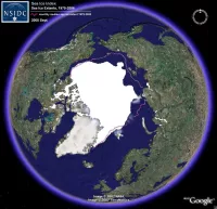 Google Earth map of sea ice extent Google Earth map of sea ice extent