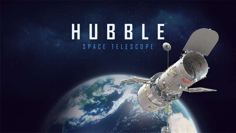 3D PowerPoint presentation (Hubble Telescope model)
