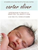 New Baby Boy Announcement