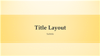 Yellow banded design presentation (widescreen)