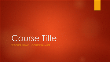 Academic Course Overview (widescreen)