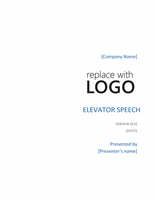 Elevator speech