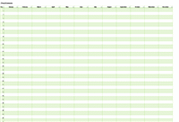 Calendar (any year, vertical)