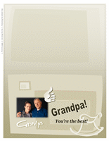 Grandparents Day photo card (for Grandpa, half-fold)