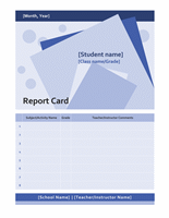 Home schooling report card