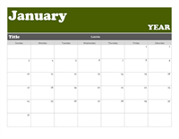 Banner calendar