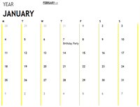 12-Month Calendar