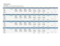 Employee shift schedule