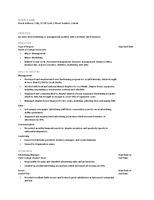 Resume for recent college graduate