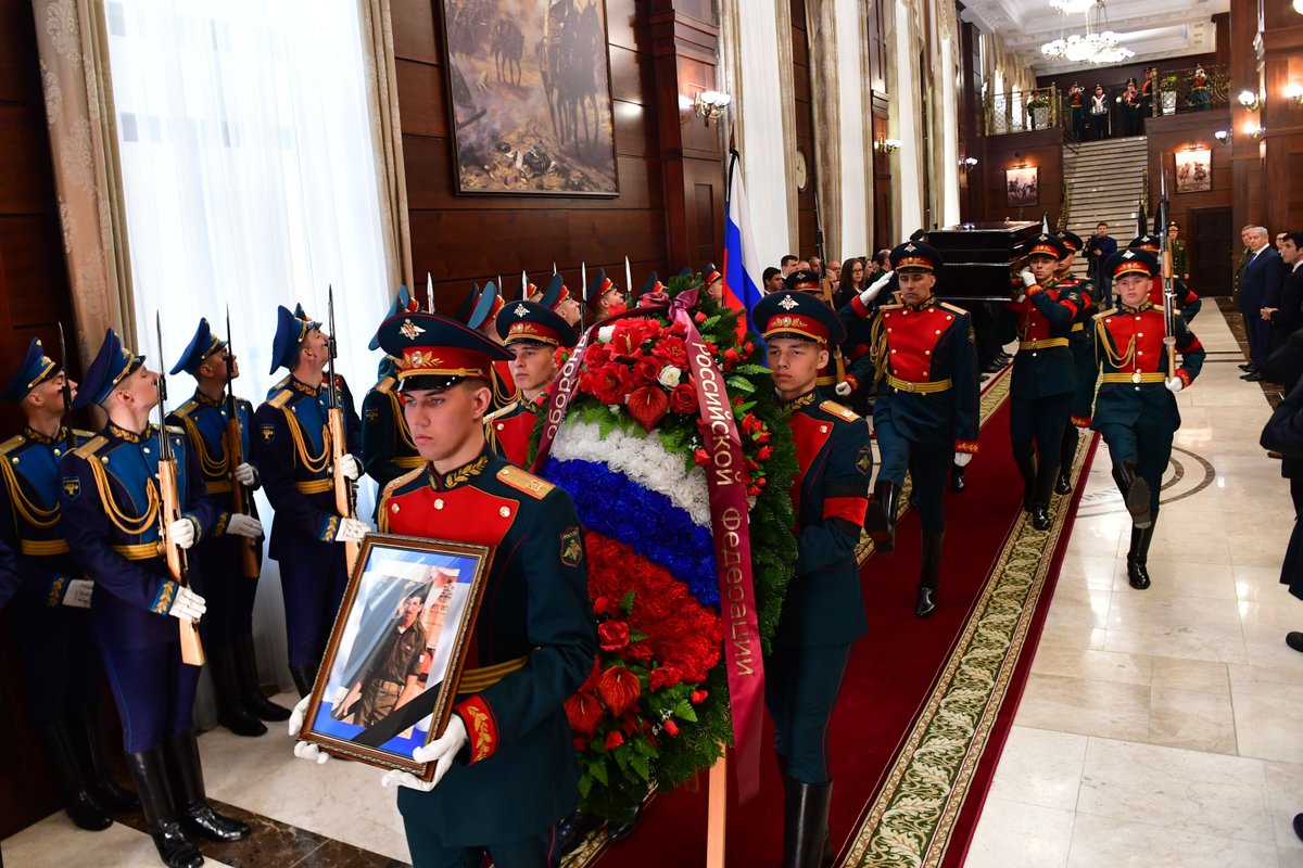 Official Russian Defense Ministry ceremony at which PM Netanyahu received the remains of Zachary Baumel’s personal effects.