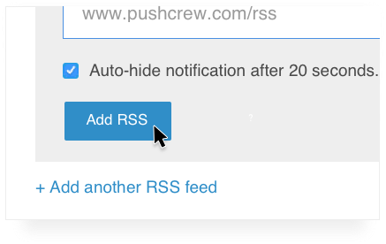 Rss auto hide