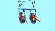 Khloe Kardashian and Kylie Jenner Go Parasailing in St. Barts