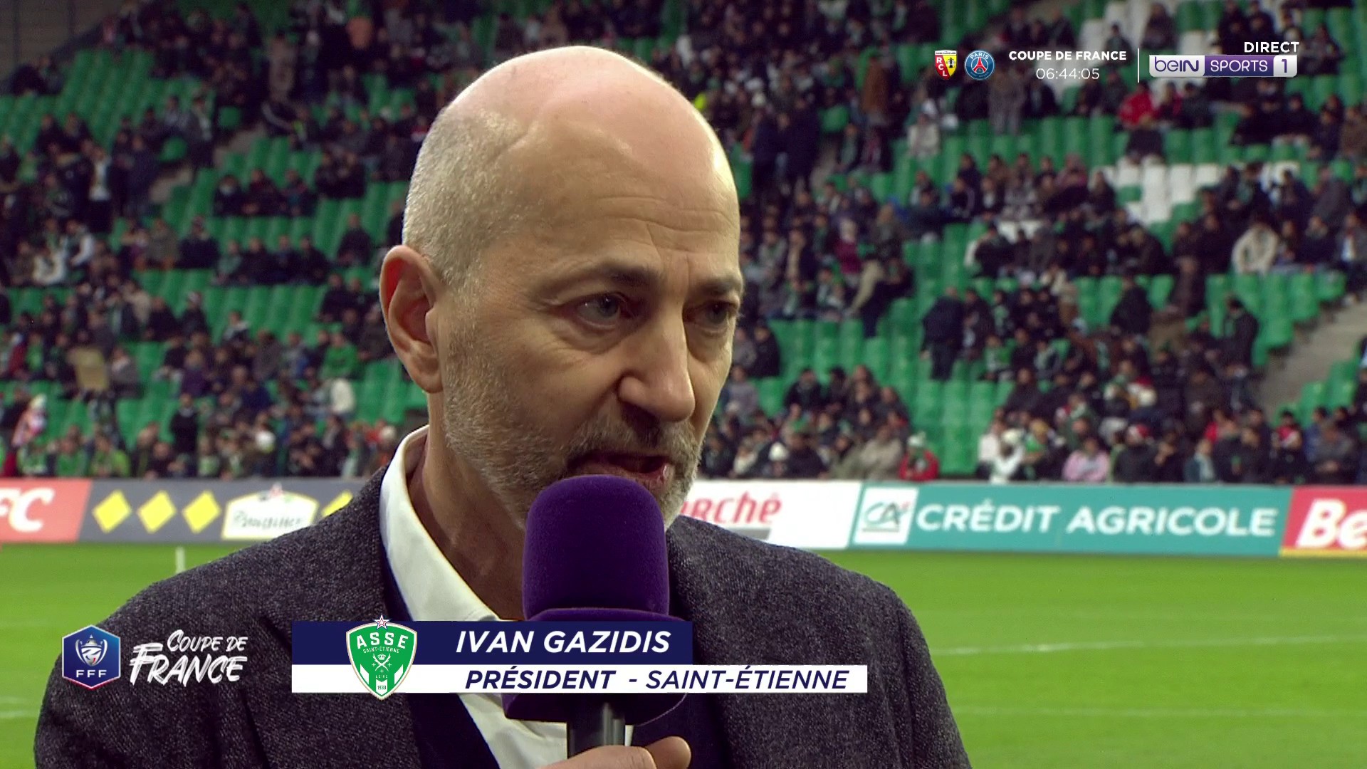 Coupe de France - Ivan Gazidis, président de l'ASSE : "Nous avons des responsabilités envers ces supporteurs formidables"  🎙 "Nous voulons que Saint-Etienne revienne parmi les meilleurs clubs français"